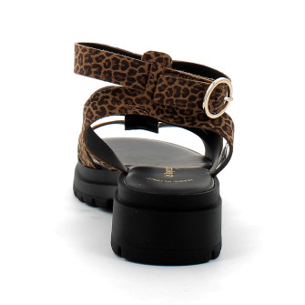 Sandales femme en cuir imprimé léopard Toboleo leopard 330931