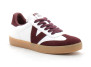 Baskets blanches unisexes burdeos