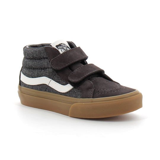 Chaussures à Scratch pour enfant Sk8-Mid Reissue black vn000cz7bla1