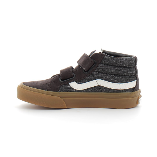 Chaussures à Scratch pour enfant Sk8-Mid Reissue black vn000cz7bla1