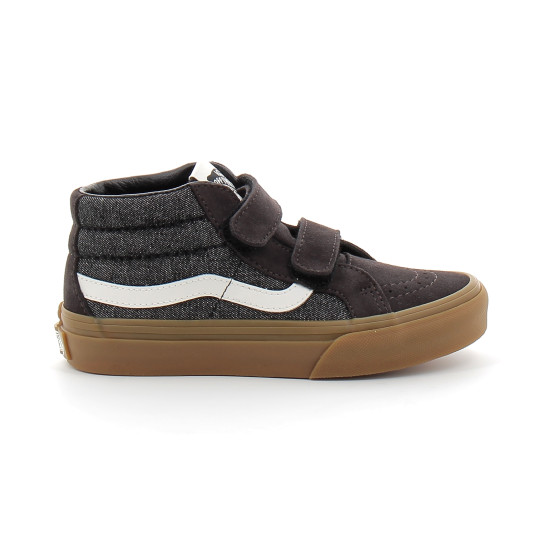 Chaussures à Scratch pour enfant Sk8-Mid Reissue black vn000cz7bla1