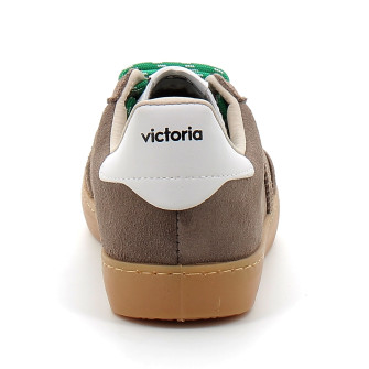 Baskets pour femme avec double cordon et semelle caramel vison