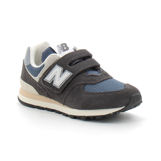 Chaussures de sport à scratch pour enfant PV574 black-grey pv574sgg