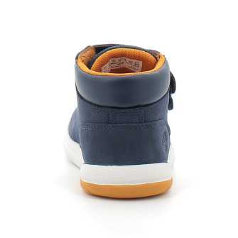 Bottine mi-haute à scratch pour enfant Toddle Tracks navy tboa2k280191