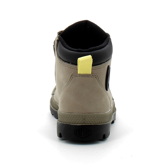 Chaussure enfant waterproof en cuir dusky green 57216-308-m