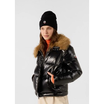 Doudoune Grand Froid Femme fausse fourrure Nevada shiny black wdow212541