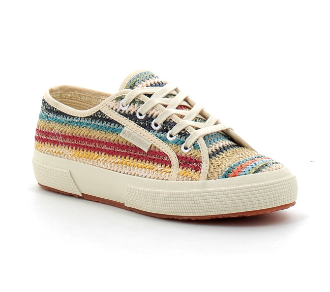 Baskets classiques pour femme 2750 RAFFIA blue 2750-s5133sw-aog