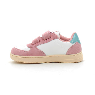 Baskets fille Victoria Tiempo Efecto Piel Fantasia rosa