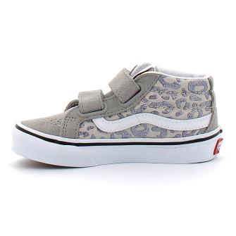 Chaussures à Scratch pour enfant Sk8-Mid Reissue glitter gray vn000cyrbgf1