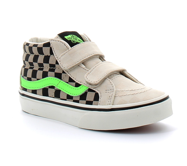 Chaussures à Scratch pour enfant Sk8-Mid Reissue taupe vn000cz7en91