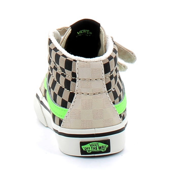 Chaussures à scratch pour enfant Sk8-Mid Reissue taupe vn000dopen91