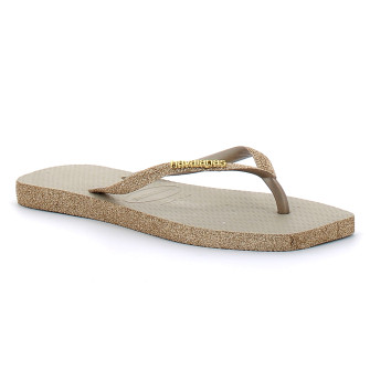 havaianas square sparkle sand/grey 4150248-0154