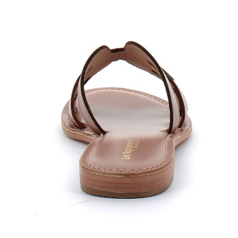 Mules pour femme en cuir Damia capuccino 331371
