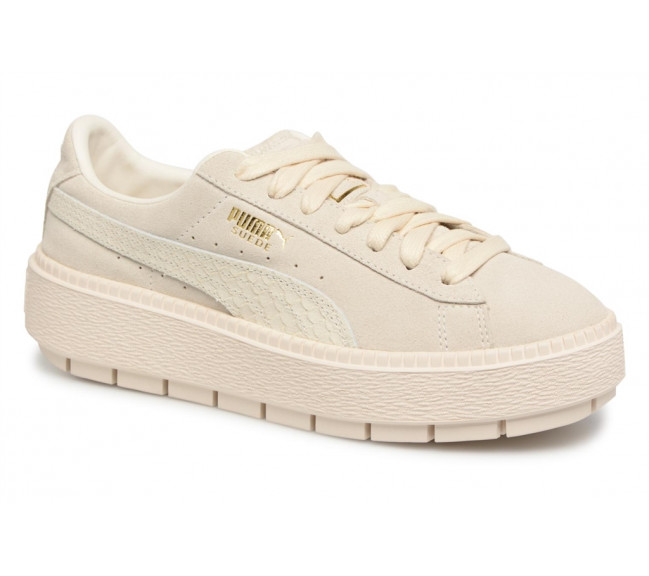 puma plateforme beige