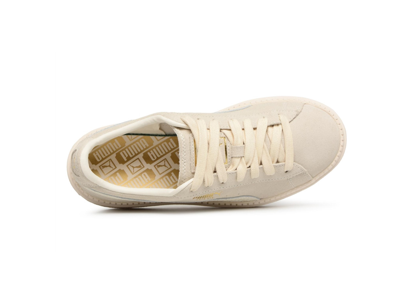 puma plateforme beige