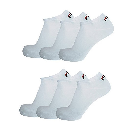 fila lot de 3 socquettes de sport calza socks adul blanc blanc/9100/300