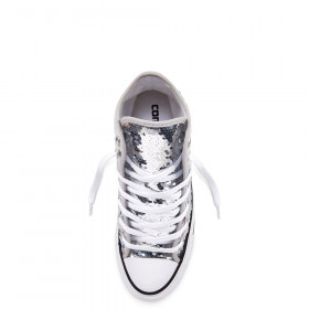 converse sequins argent